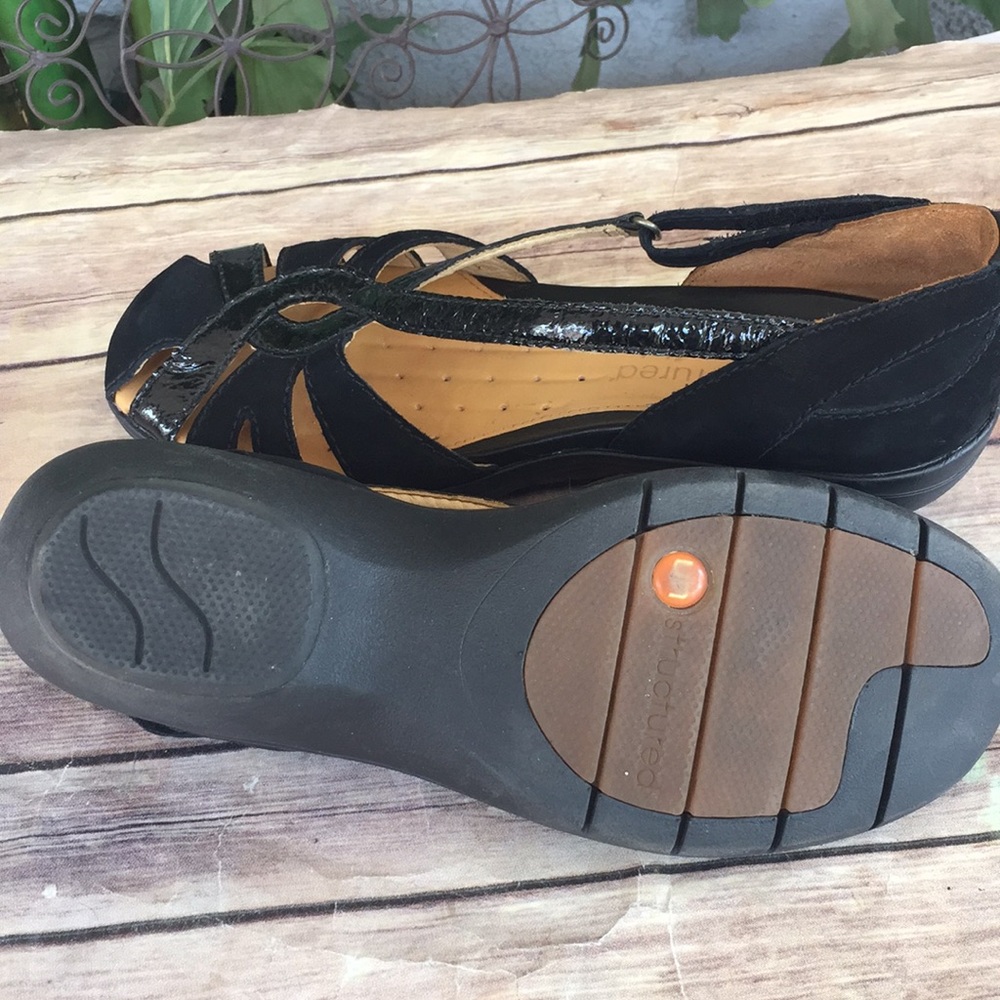 Clarks Un Structured Size 81/2 Black Like New - image 4